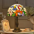 Hummingbird stained glass lamp