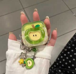 Green apple AirPod case