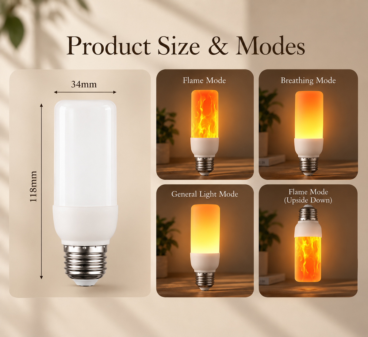 EmberGlow™ Flame Bulb