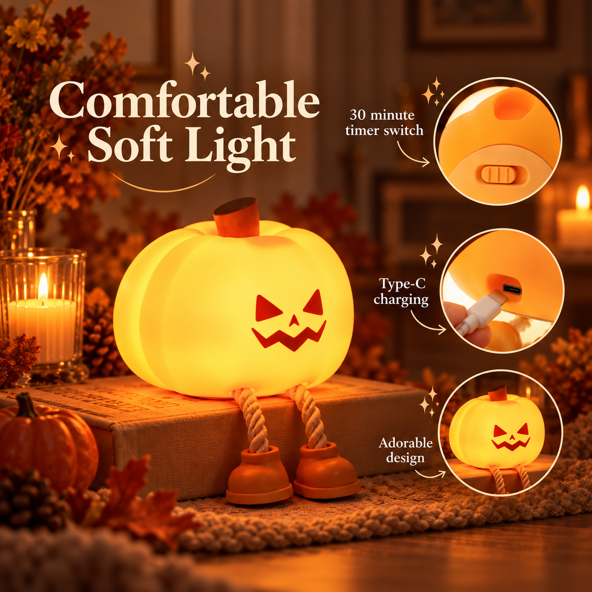 Pumpkin Pal Night Light 🎃
