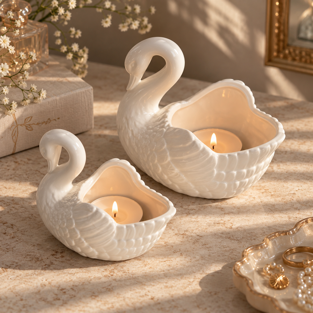 Swan Trinket Holder
