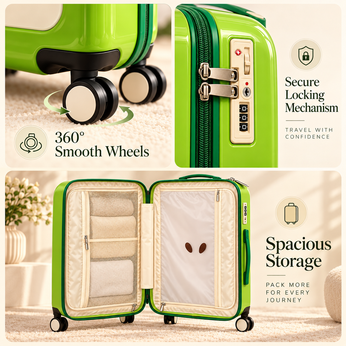 Green Orchard Carry-On, front