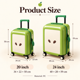 Green Orchard Carry-On, front